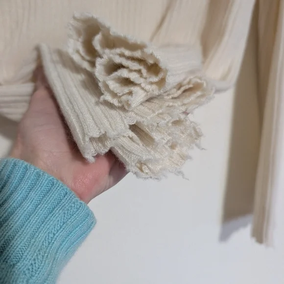 R13 Distressed Cashmere Sweater Oversized XS - Picture 7 of 11